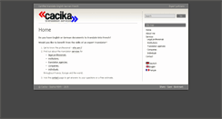 Desktop Screenshot of cacika.com