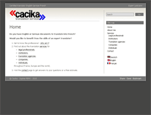 Tablet Screenshot of cacika.com